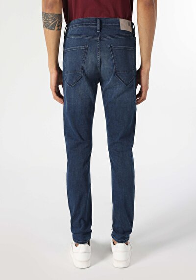 Image de 040 Alex Pantalon Bleu En Skinny Fit Homme