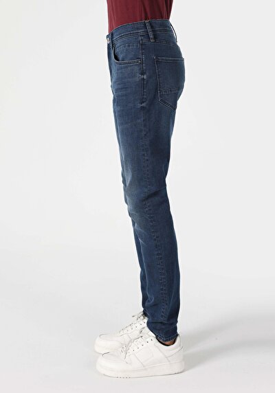 Image de 040 Alex Pantalon Bleu En Skinny Fit Homme