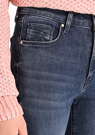 Image de 791 Monica Pantalon Denim   En  Regular Fit Femme