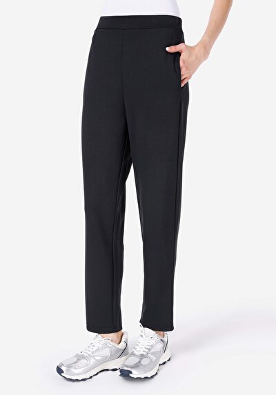 Afficher les détails de Pantalon De Survêtement Noir Regular Fit Femme