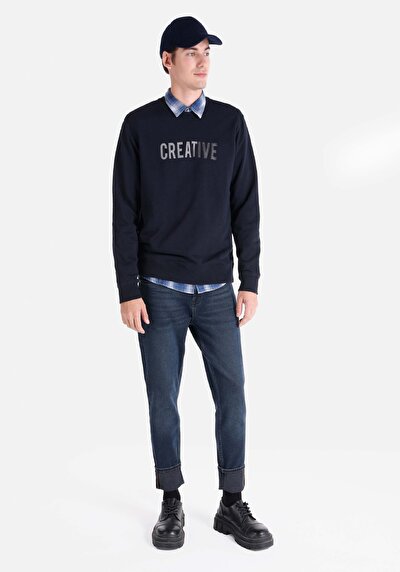 Image de Pull-over Marine Regular Fit  Homme