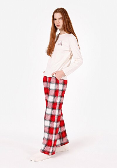 Afficher les détails de Pantalon De Survêtement Rouge Regular Fit Femme