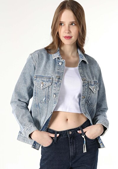 Afficher les détails de Veste De Blazer Bleu Regular Fit   Femme