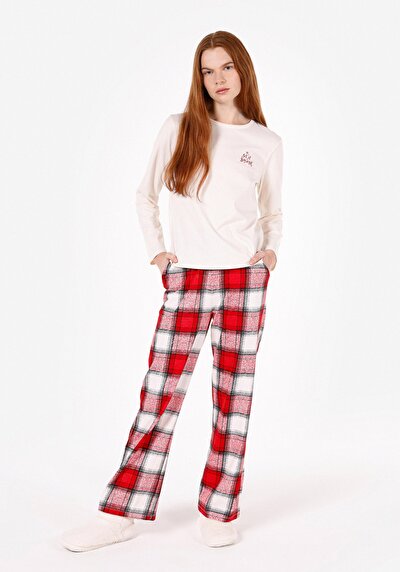 Image de Pantalon De Survêtement Rouge Regular Fit Femme
