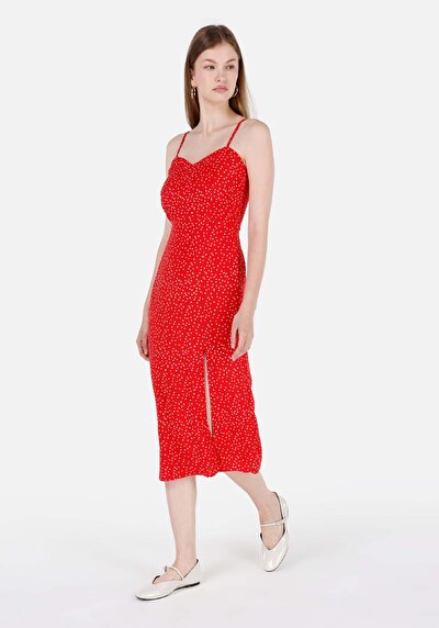 Image de Robe Rouge Slim Fit Femme