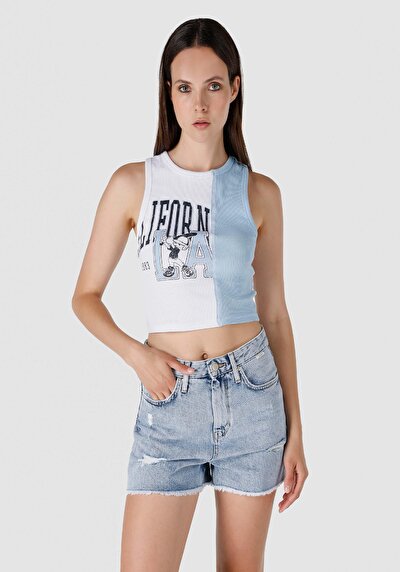 Afficher les détails de Short Bleu Regular Fit Femme