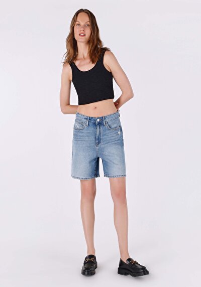 Image de Short Denim Regular Fit Femme