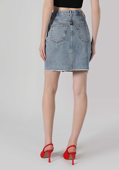 Image de Jupe Bleu Slim Fit    Femme