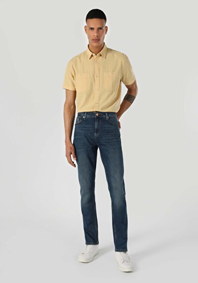 Image de 067 Jack Pantalon Bleu En Regular Fit Homme