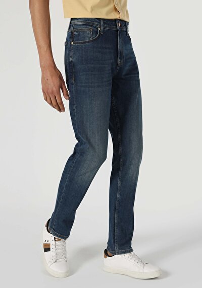 Image de 067 Jack Pantalon Bleu En Regular Fit Homme
