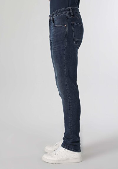 Image de 044 Karl Pantalon Bleu   En  Straight Fit Homme