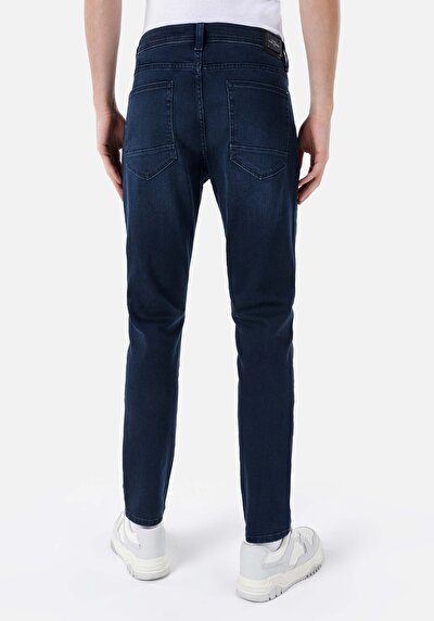 Image de 044 Karl Pantalon Bleu Foncé   En  Straight Fit Homme