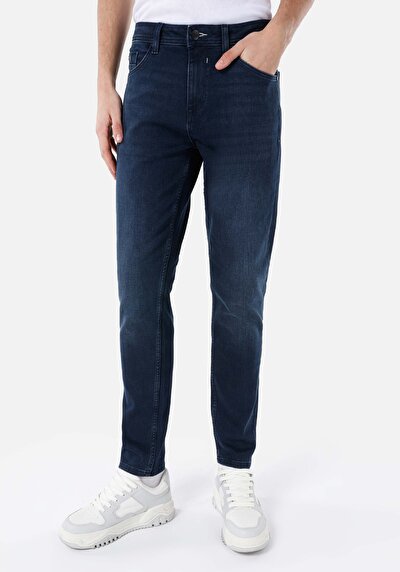 Image de 044 Karl Pantalon Bleu Foncé   En  Straight Fit Homme