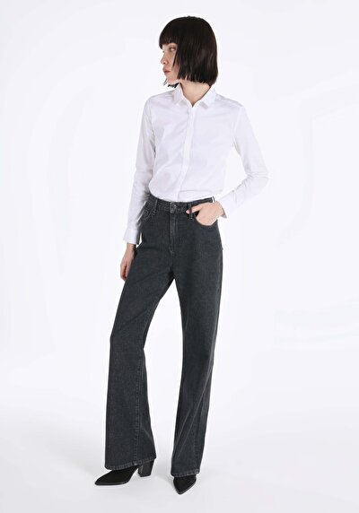 Image de 970 Berry Pantalon Blanc En Regular Fit Femme