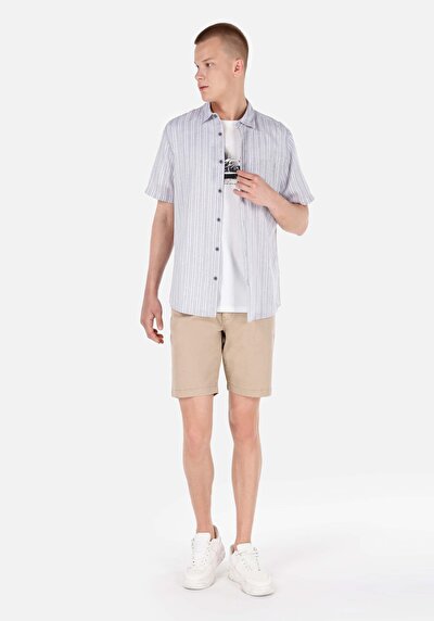 Image de Short Marron Regular Fit Homme