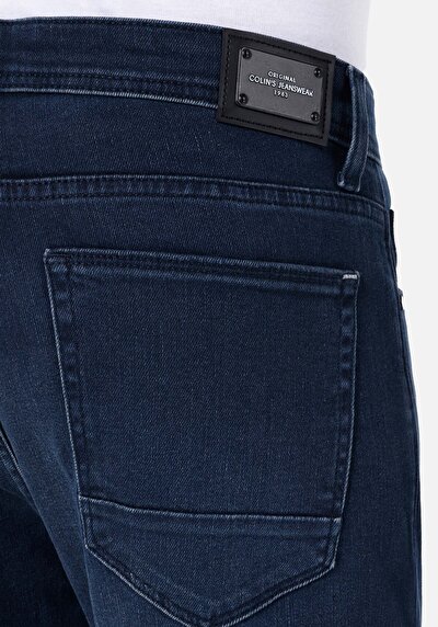 Afficher les détails de 067 Jack Pantalon En Jean Bleu Foncé Tapered Leg Medium Rise Regular Fit Homme