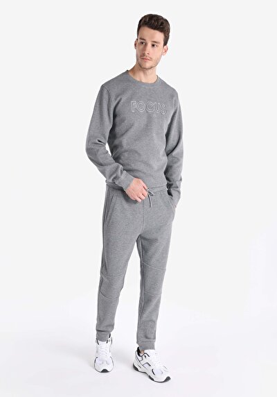 Image de Pantalon De Survêtement Anthracite Regular Fit Homme