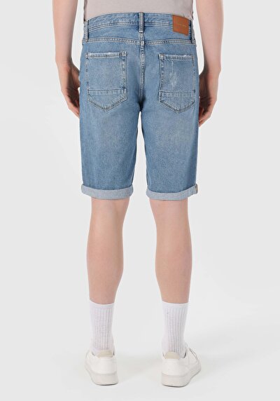 Afficher les détails de Short Bleu Regular Fit Homme
