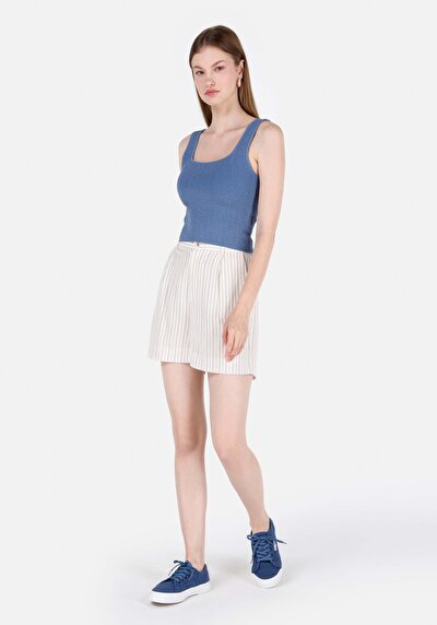 Image de Tricot Bleu Slim Fit  Femme