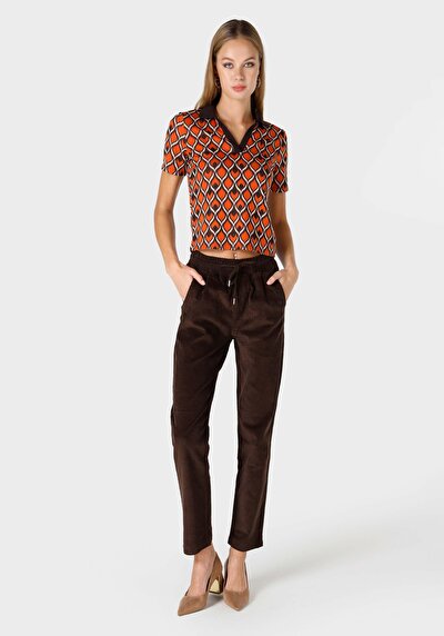 Afficher les détails de Pantalon Marron   En   Femme