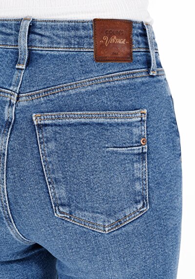 Afficher les détails de 760 Diana Pantalon Bleu   En  Skinny Fit Femme
