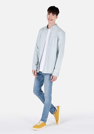 Image de 035 Ryan Pantalon Bleu En Skinny Fit Homme