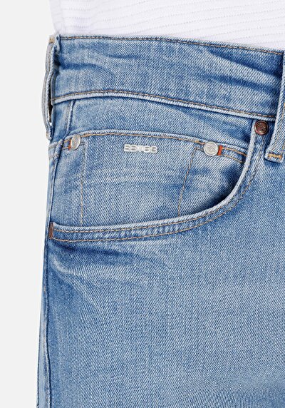 Afficher les détails de 035 Ryan Pantalon Bleu   En  Skinny Fit Homme
