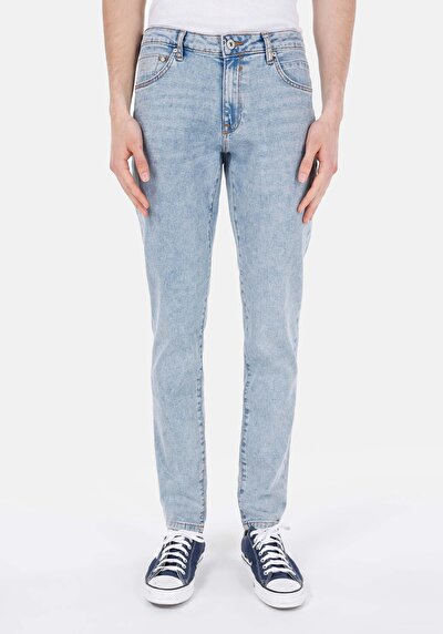 Image de 041 Danny Pantalon Bleu En Slim Fit Homme