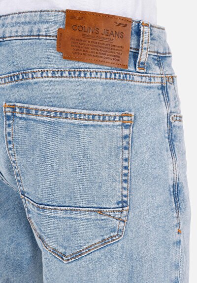 Afficher les détails de 041 Danny Pantalon Bleu   En  Slim Fit Homme