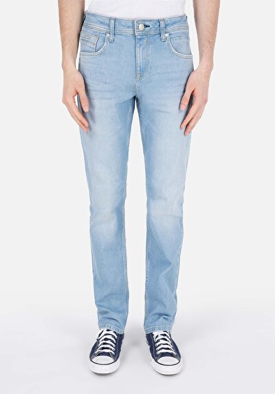Image de 044 Karl Pantalon Bleu En Straight Fit Homme