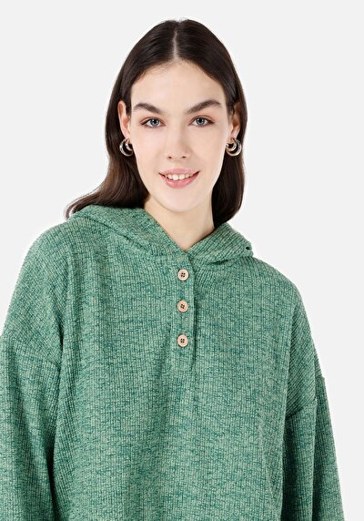 Image de T-shirt À Manches Longues Vert Comfort Fit  Femme