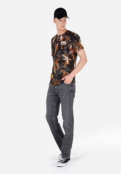 Image de 045 David Pantalon Noir   En  Regular Fit Homme