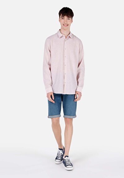 Afficher les détails de Short Bleu Foncé Straight Fit Homme