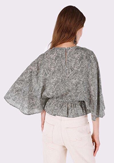 Image de Chemisier À Manches Longues Vert Regular Fit Femme