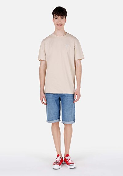 Image de Short Bleu Straight Fit Homme