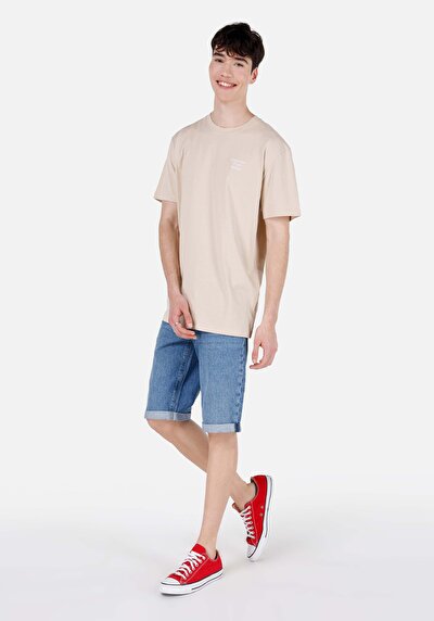 Image de Short Bleu Straight Fit Homme