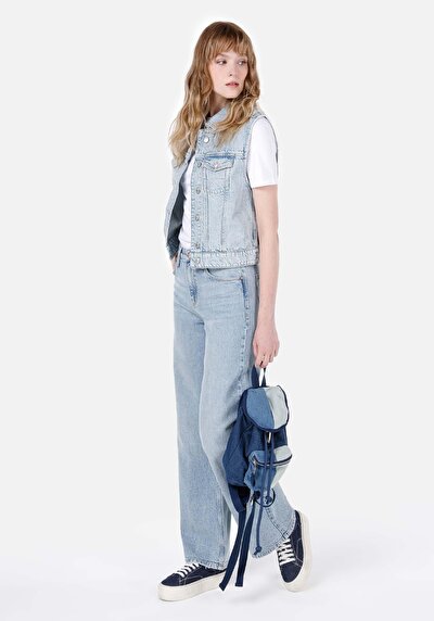 Afficher les détails de Gilet Bleu Regular Fit Femme
