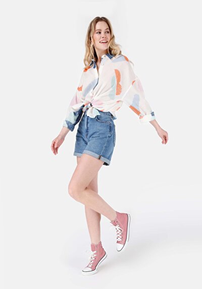 Afficher les détails de Short  Mom Fit Femme
