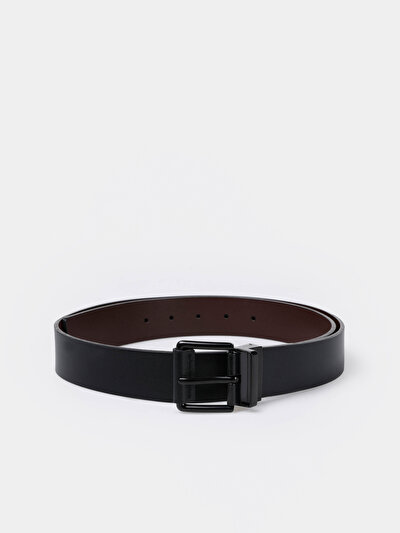 Image de Ceinture Noir Modern Fit Homme