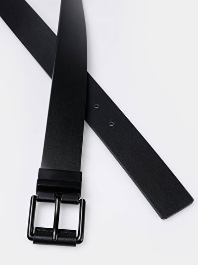 Image de Ceinture Noir Modern Fit Homme