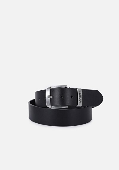 Image de Ceinture Noir Modern Fit Homme