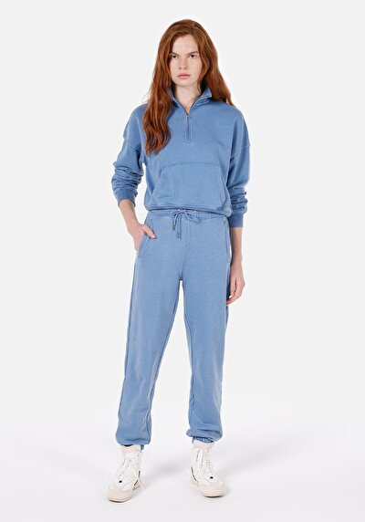 Image de Pantalon De Survêtement Bleu Regular Fit Femme