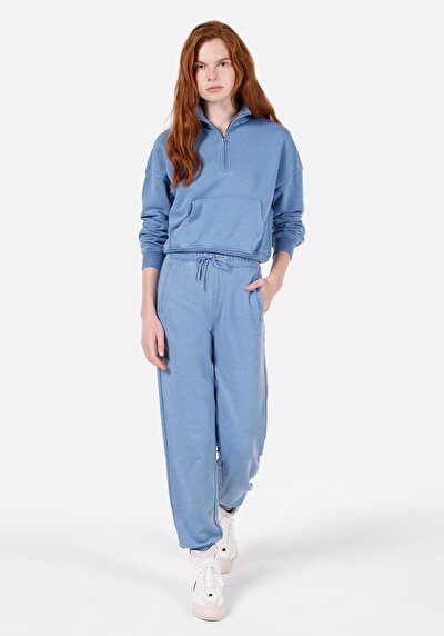 Image de Pantalon De Survêtement Bleu Regular Fit Femme