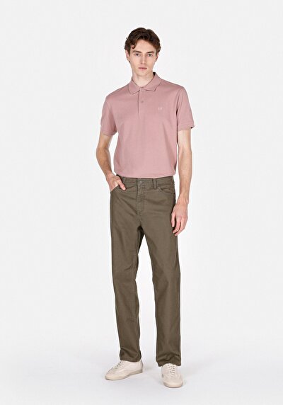 Image de Pantalon Vert Uzun Medium Rise En Regular Fit Homme