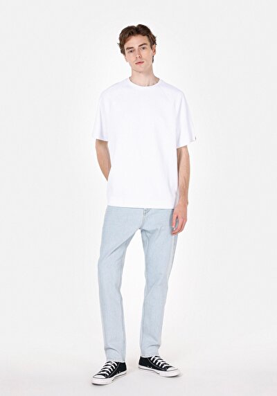 Image de T-shirt À Manches Courtes Blanc Comfort Fit Droit Homme