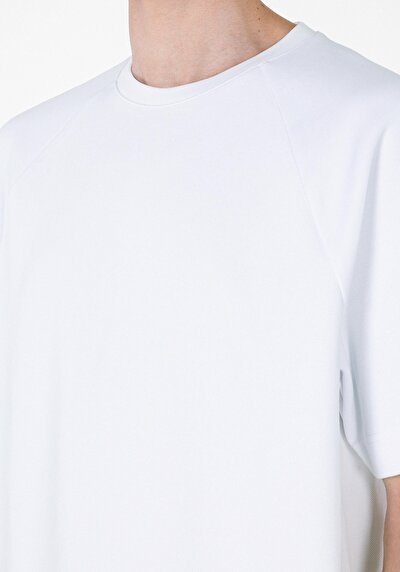 Image de T-shirt À Manches Courtes Blanc Comfort Fit Droit Homme