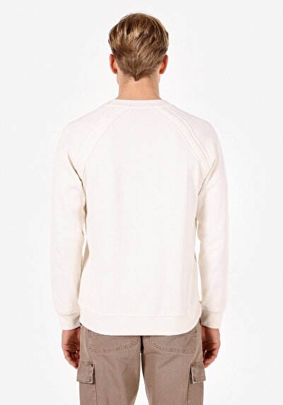 Image de T-shirt À Manches Longues Ecru Regular Fit  Homme