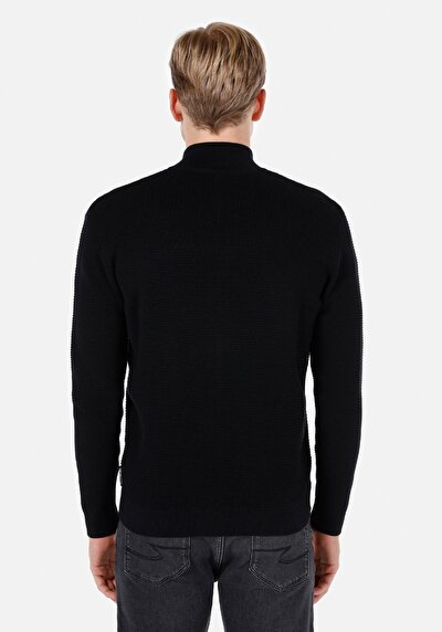 Image de Cardigan Tricot Noir Regular Fit Homme