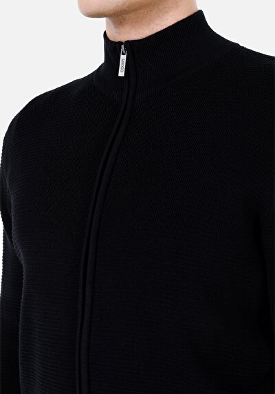Image de Cardigan Tricot Noir Regular Fit Homme