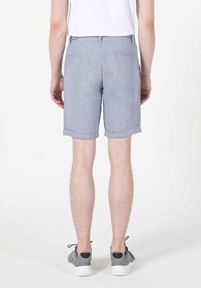 Image de Short Bleu Regular Fit Homme